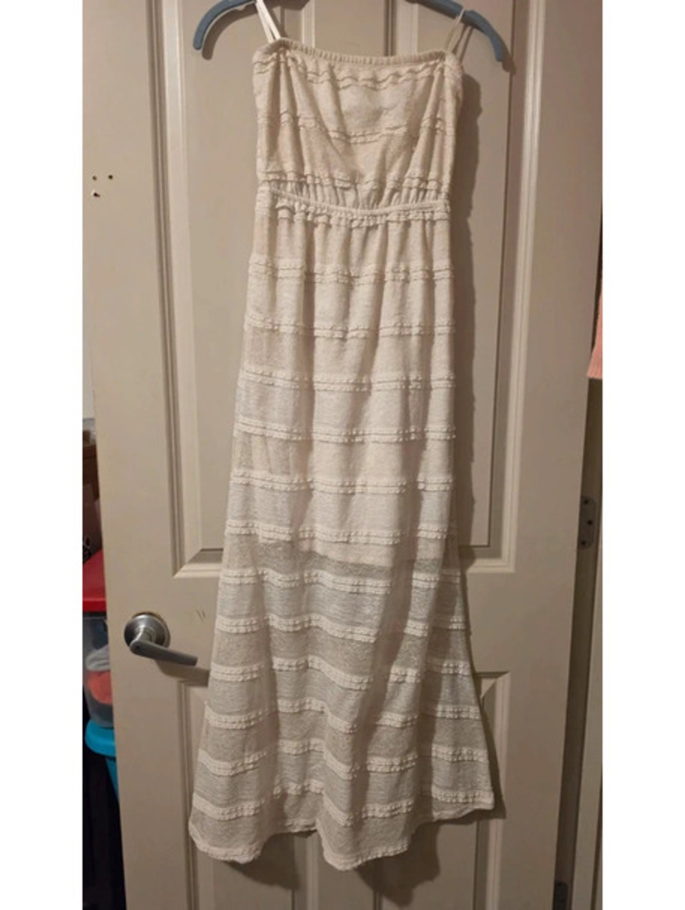 Monteau Los Angeles Strapless Lace Maxi Dress